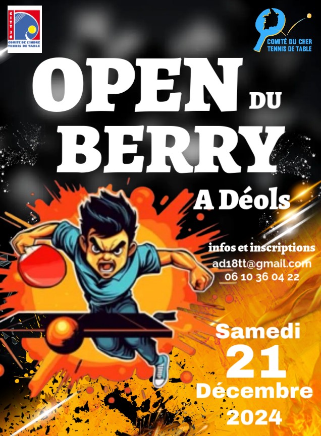 affiche open du berry 18
