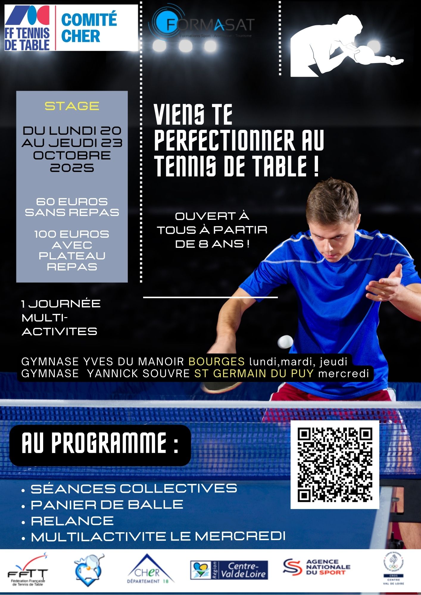 affiche stage de la toussaint 2025